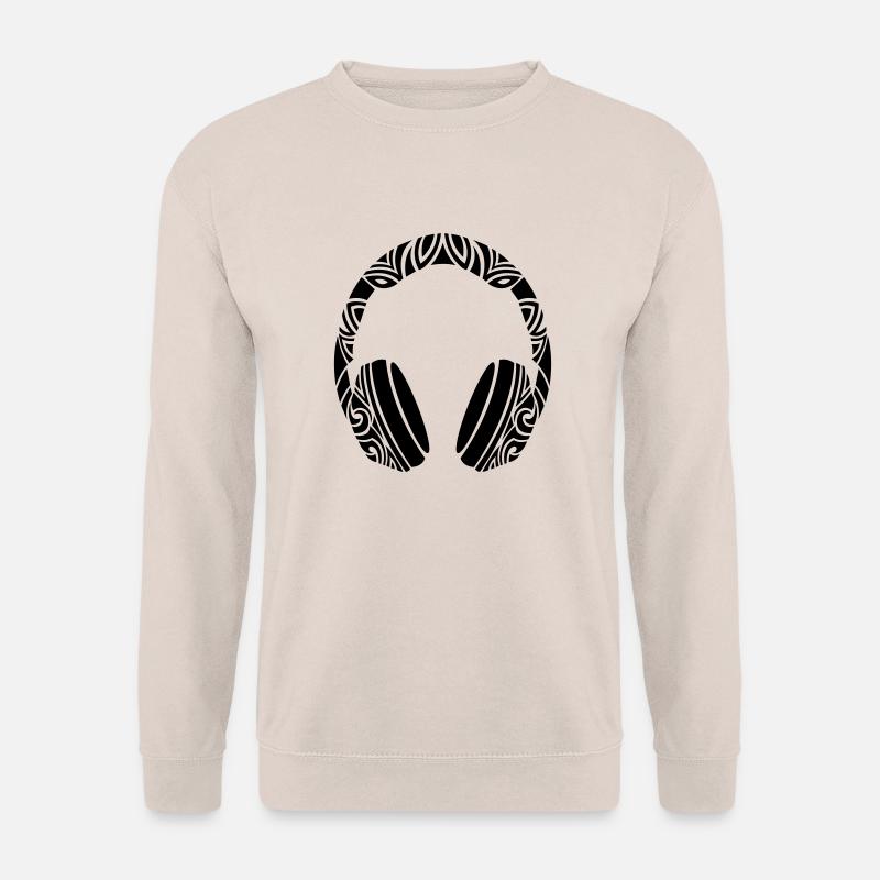 ausgefallene kopfhörer - Unisex Pullover - Sand