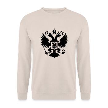 russia - Unisex Sweatshirt - sand - Front - Alina (178cm) & Michal (187cm)
