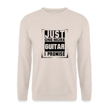 Just One More Guitar I Promise - Unisex Sweatshirt - sand - Front - Alina (178cm) & Michal (187cm)