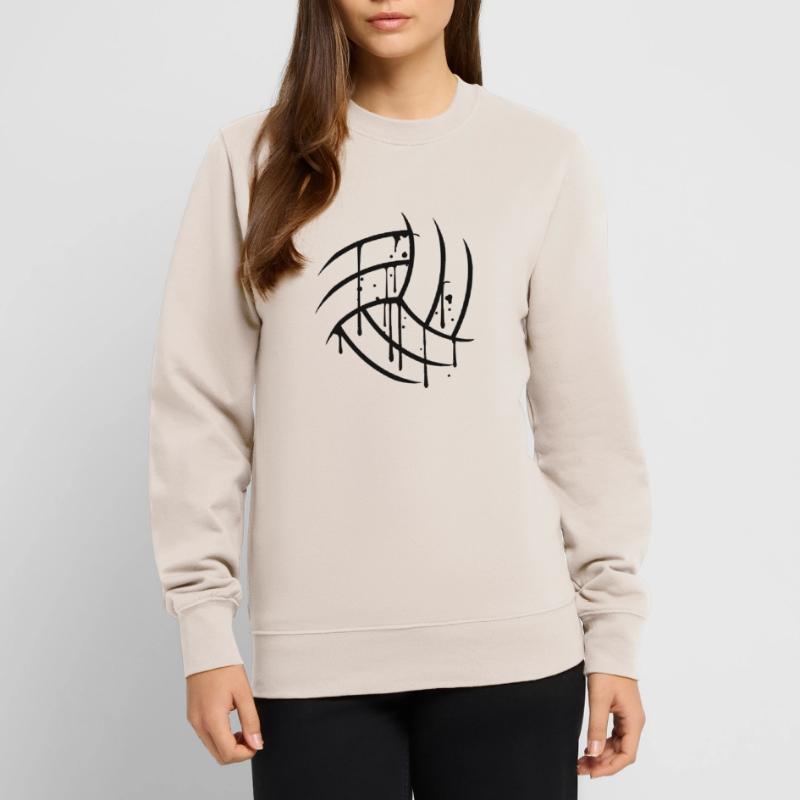 semicircle round text pattern scratch old cracks v Unisex Sweatshirt