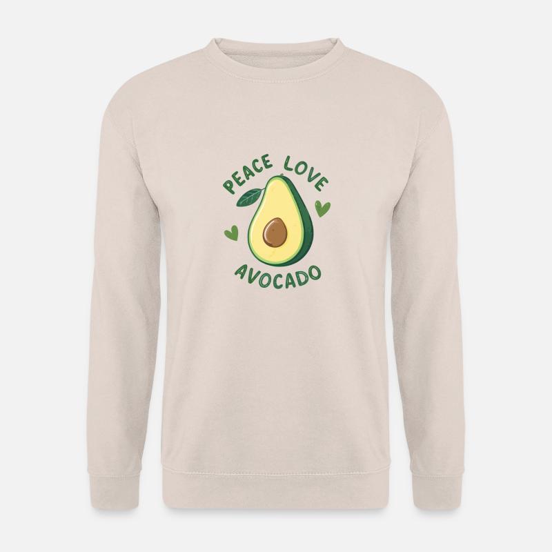 Frieden, Liebe und Avocado - Unisex Pullover - Sand