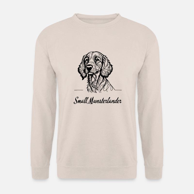 Kleiner Münsterländer – Edles Hundeporträt - Unisex Pullover - Sand
