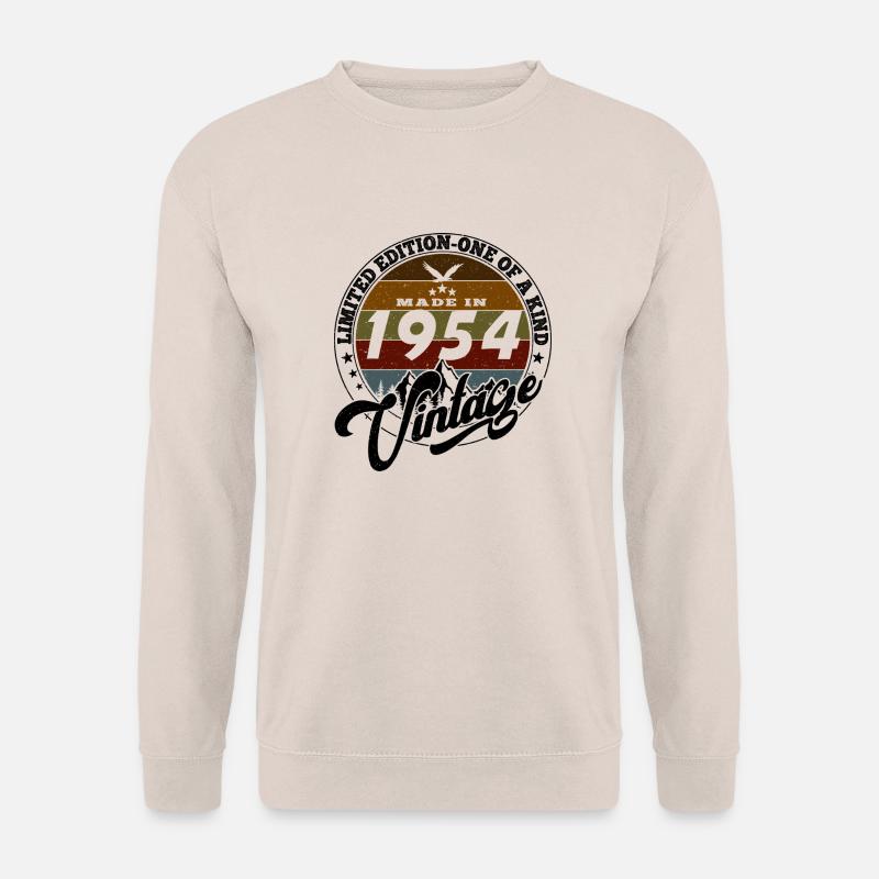 Eleganter Vintage: 1954 Retro Geschenk 1954 2025 - Unisex Pullover - Sand