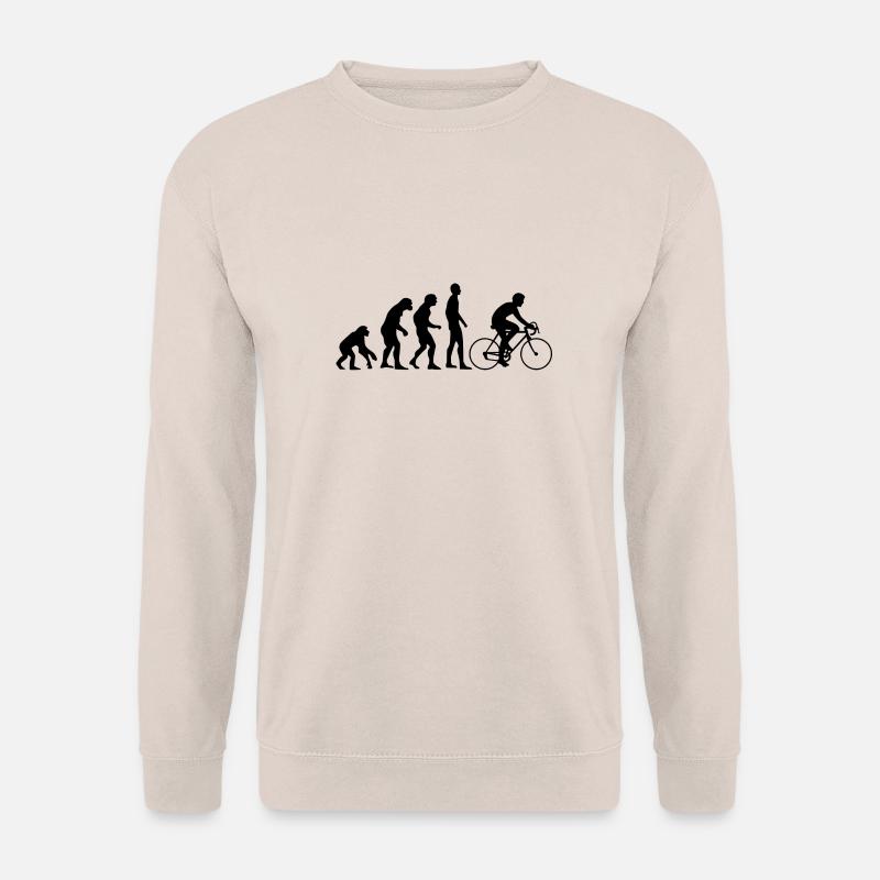Human Evolution Rennrad - Unisex Pullover - Sand