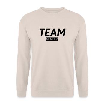 Team Member - Unisex Sweatshirt - sand - Front - Alina (178cm) & Michal (187cm)