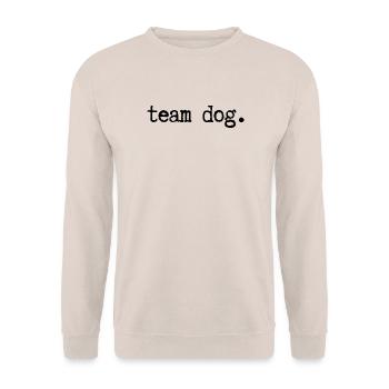 team dog - Unisex Sweatshirt - sand - Front - Alina (178cm) & Michal (187cm)
