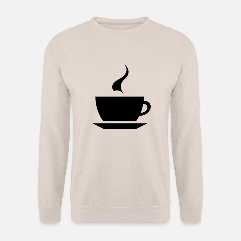 coffee cup tea cafe - Unisex Pullover - Sand