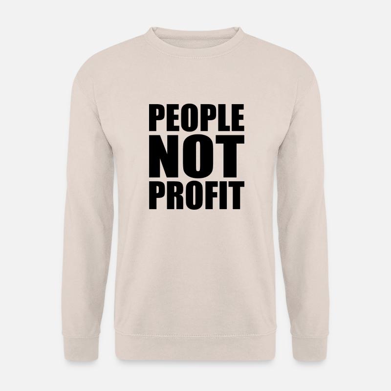 people not profit - Unisex Pullover - Sand
