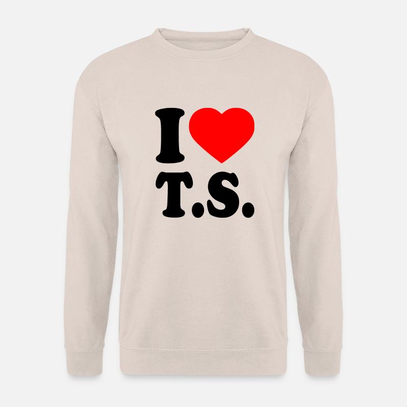 I love ts - Unisextröja - sand