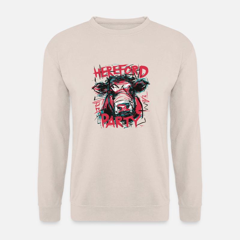 Hereford Kuh Party - Unisex Pullover - Sand