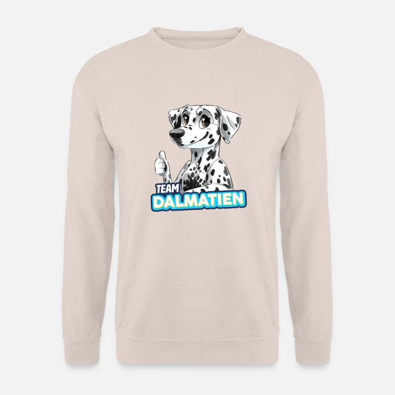 TEAM Dalmatiner - Schwarz - Unisex Pullover - Sand