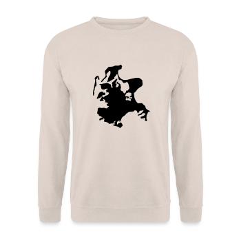 Rügen - Unisex Pullover - Sand - Vorne - Alina (178cm) & Michal (187cm)