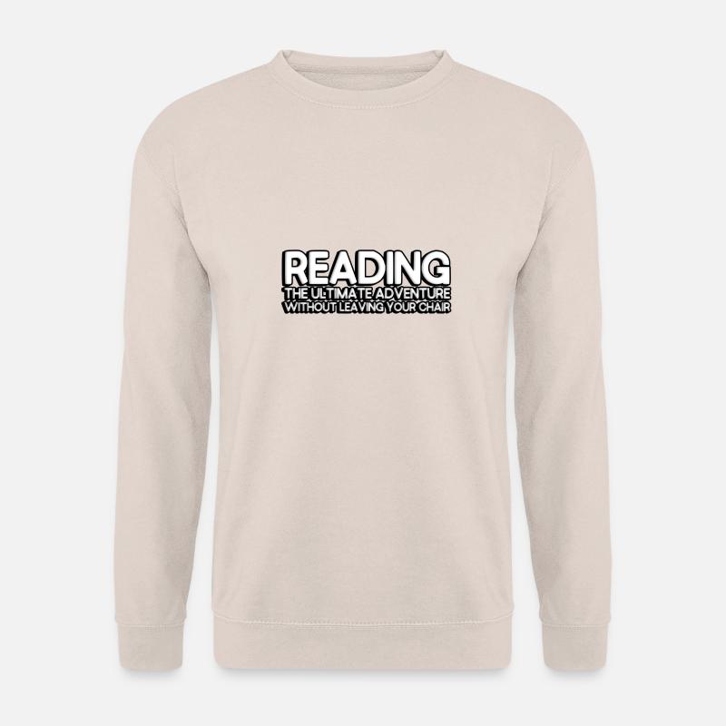 Reading: the ultimate adventure - Unisex Pullover - Sand