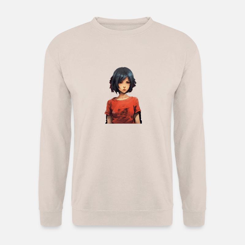 Anime Girl - Unisex Pullover - Sand