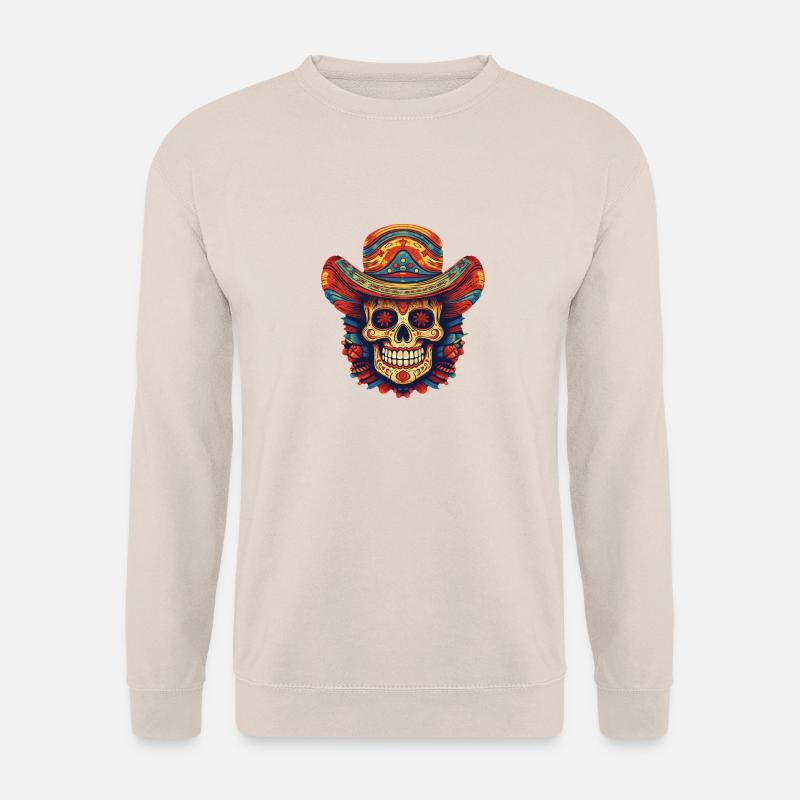 Cinco de Mayo Skull - Unisex Pullover - Sand