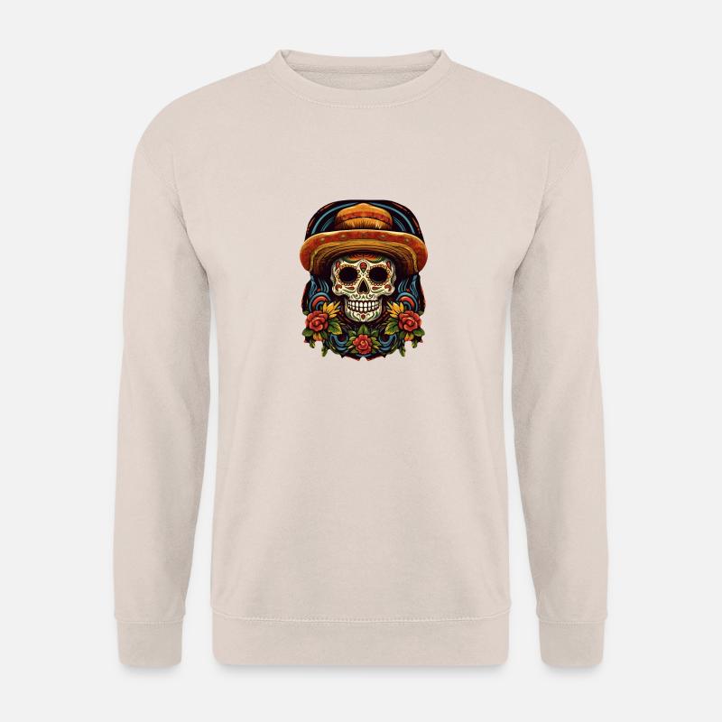 Cinco de Mayo Skull - Unisex Pullover - Sand