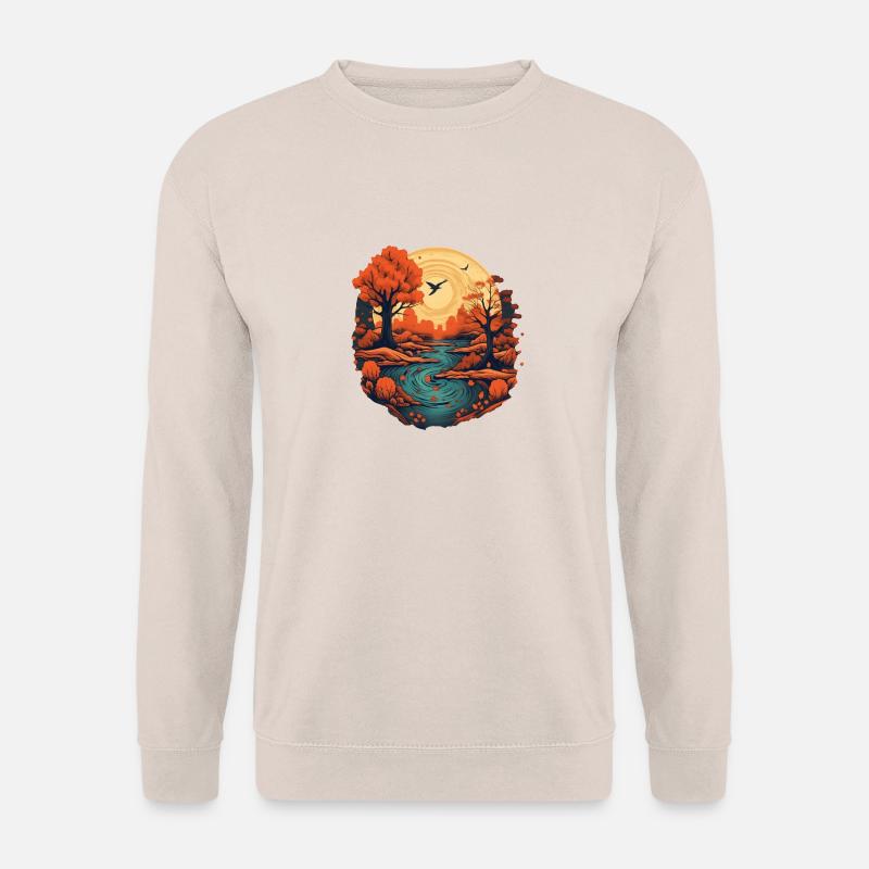 Herbstliche Landschaft - Unisex Pullover - Sand