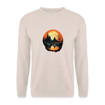 Paysage - Sweat-shirt Unisexe - sable - Devant - Alina (178cm) & Michal (187cm)