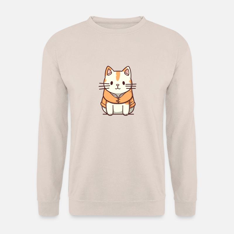 Katze - Kawaii Style - Unisex Pullover - Sand