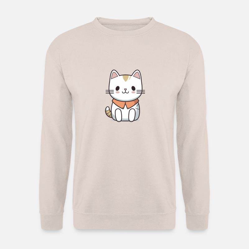 Katze - Kawaii Style - Unisex Pullover - Sand