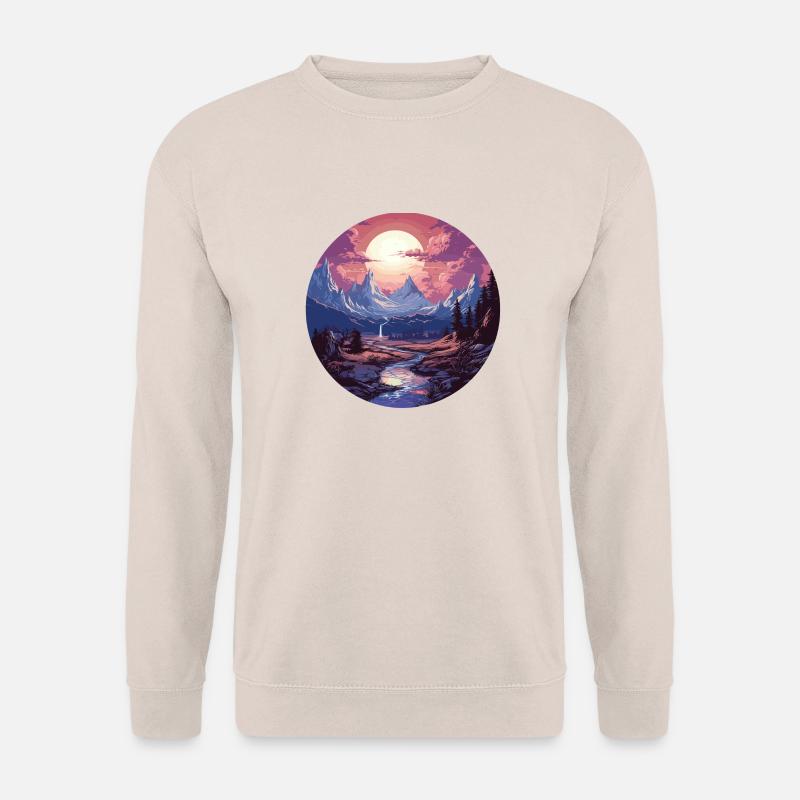 Landscape - Illustration - Unisex Sweatshirt - sand