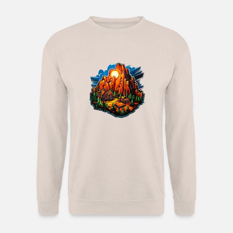 Landschaft - Illustration - Unisex Pullover - Sand