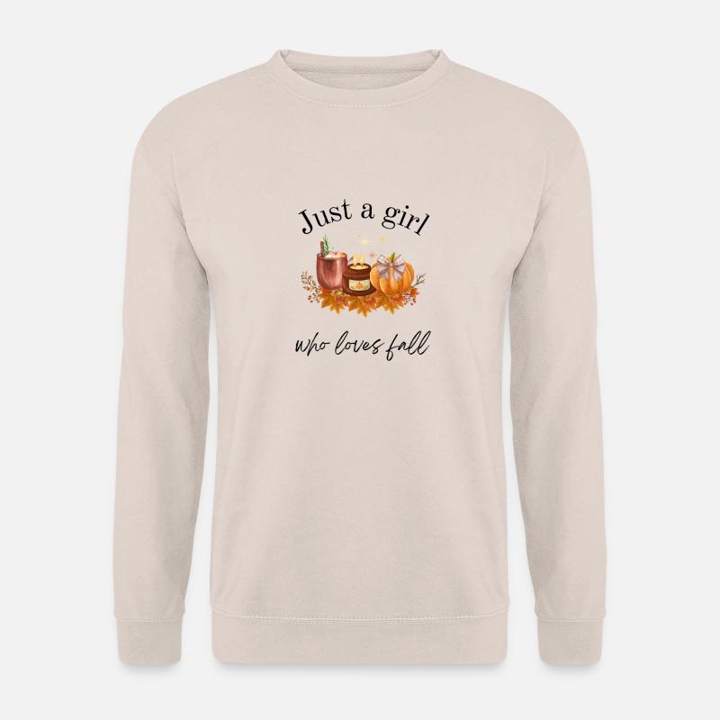 Fall Vibes Herbstliches Pumpkin Design - Unisex Pullover - Sand