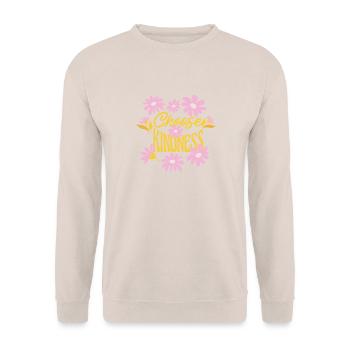 Choose Kindness - Unisex Pullover - Sand - Vorne - Alina (178cm) & Michal (187cm)
