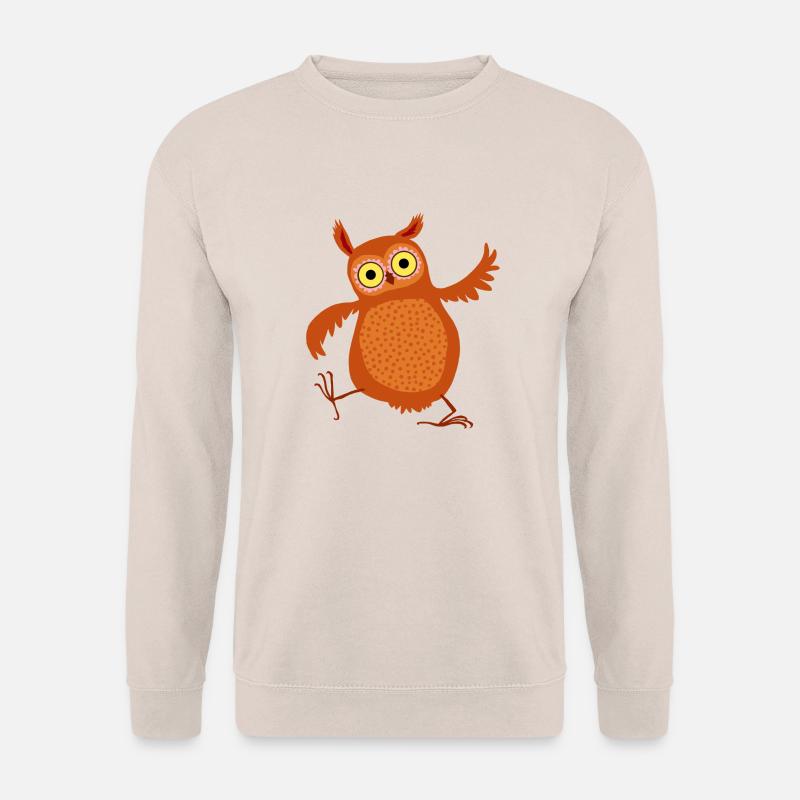Eule (leuchtend) - Unisex Pullover - Sand