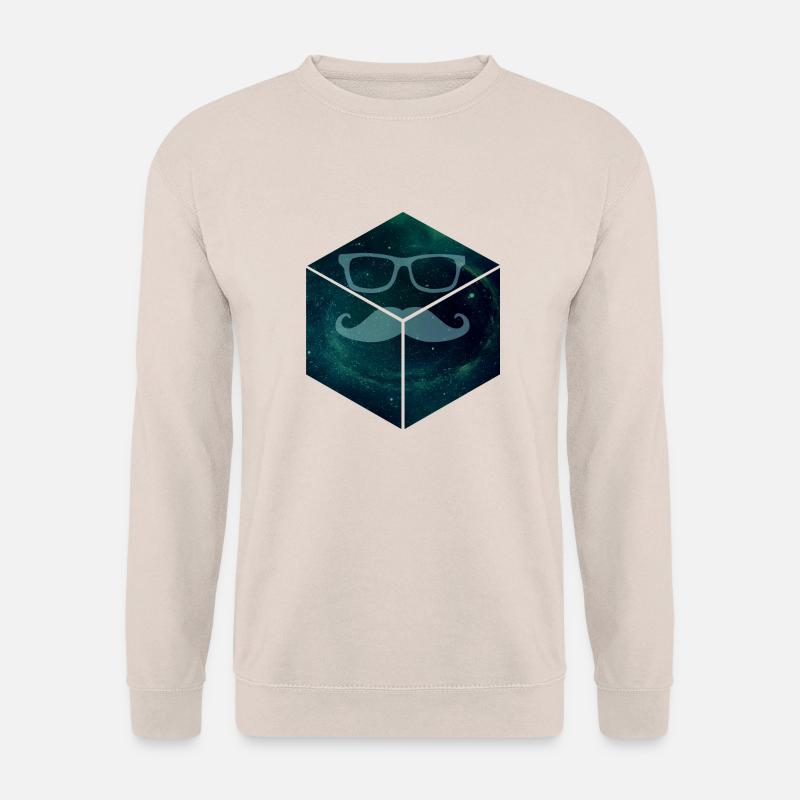 Mustache in Space - Unisex Pullover - Sand