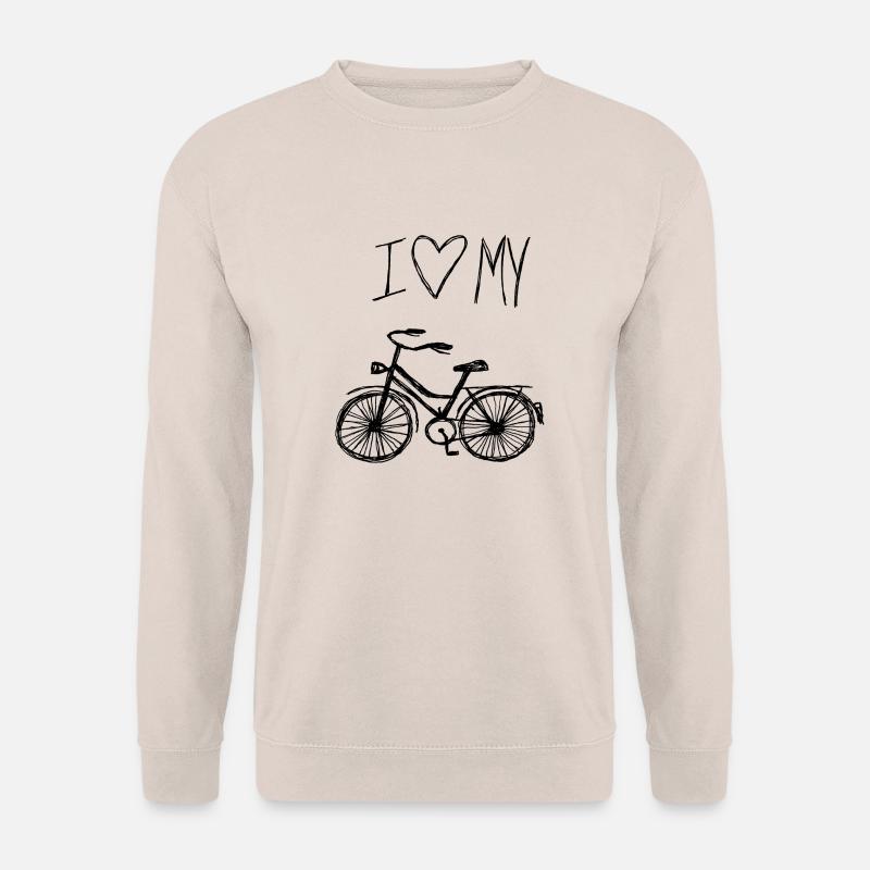 I love my bike - Unisex Pullover - Sand