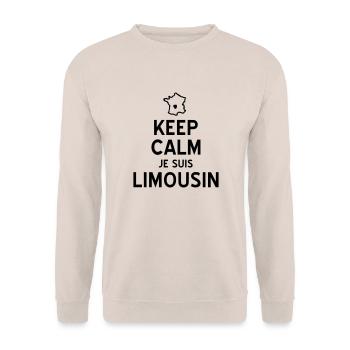 limousin - Sweat-shirt Unisexe - sable - Devant - Alina (178cm) & Michal (187cm)