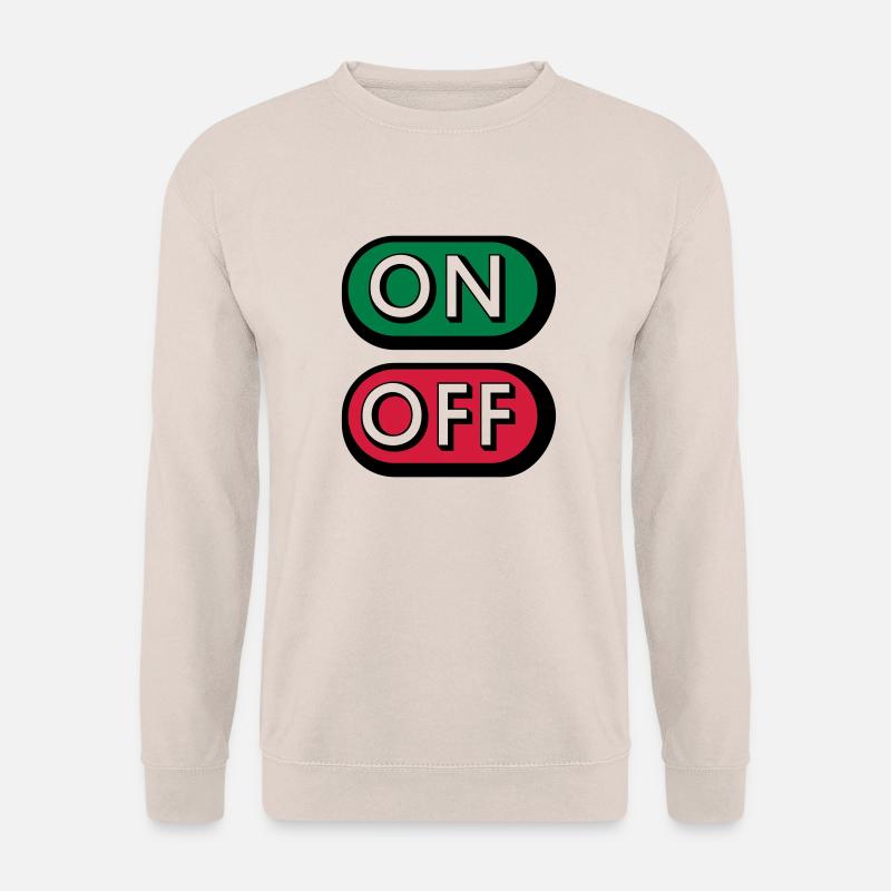 On Off Buttons - Unisex Pullover - Sand