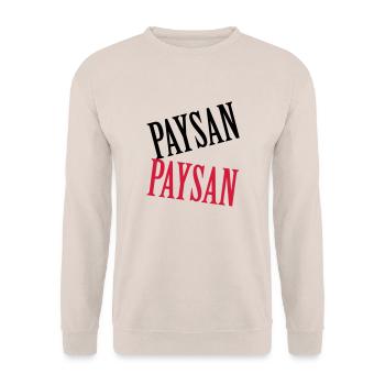 Paysan - Sweat-shirt Unisexe - sable - Devant - Alina (178cm) & Michal (187cm)