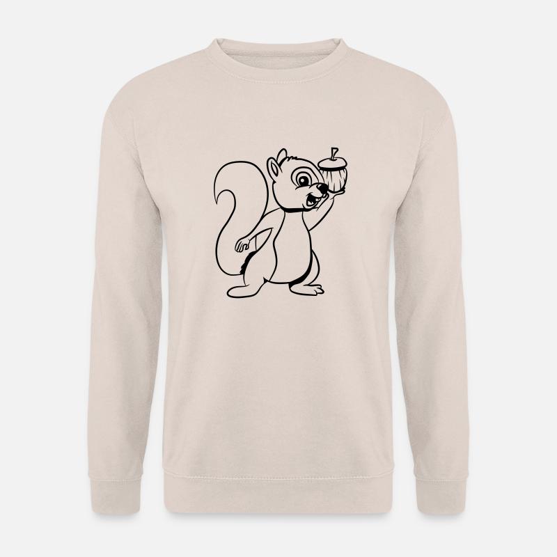 Eichhörmchen futter freude - Unisex Pullover - Sand