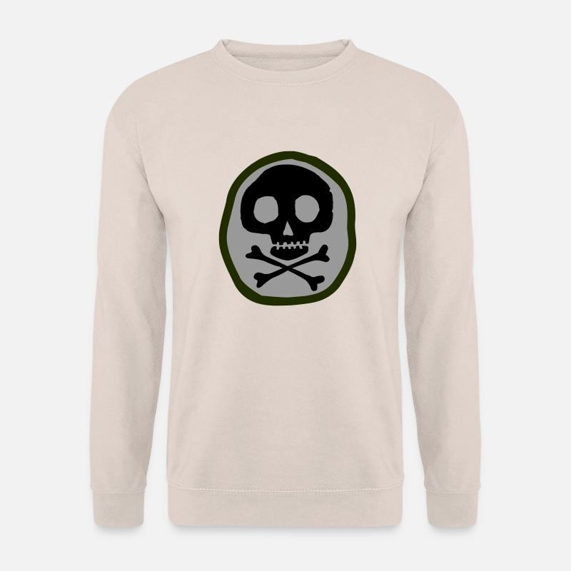 Schädel und Knochen - Unisex Pullover - Sand