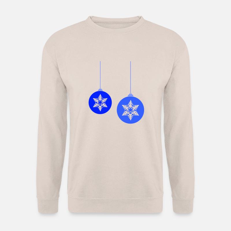 Weihnachtskugeln Stern frost - Unisex Pullover - Sand