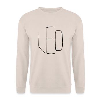 Leo - Unisex Sweatshirt - sand - Front - Alina (178cm) & Michal (187cm)