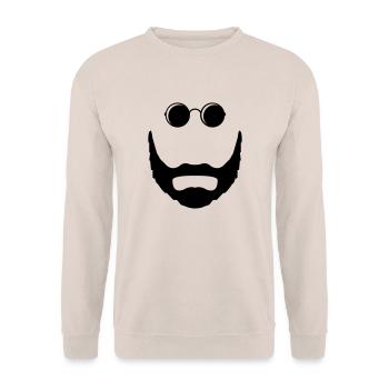 bart sonnenbrille - Unisex Pullover - Sand - Vorne - Alina (178cm) & Michal (187cm)