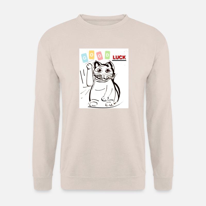 Winkekatze good luck  - Unisex Pullover - Sand