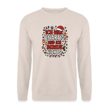 Noël - Sweat-shirt Unisexe - sable - Devant - Alina (178cm) & Michal (187cm)
