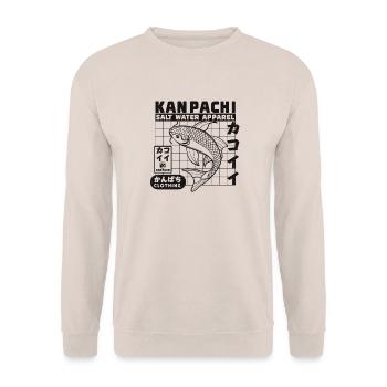 Kanpachi Salzwasser Apparel - Unisex Pullover - Sand - Vorne - Alina (178cm) & Michal (187cm)