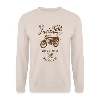 Simson S51 B4 Zwei Takt - Unisex Pullover - Sand - Vorne - Alina (178cm) & Michal (187cm)