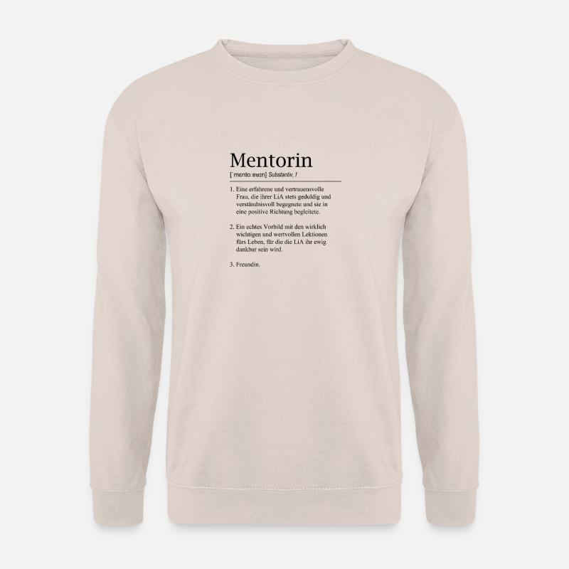 LiA Mentorin Geschenk Definition - Unisex Pullover - Sand