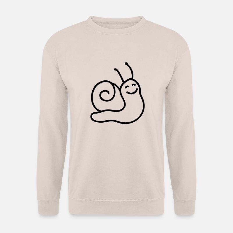 Fröhliche Schnecke - Line - Unisex Pullover - Sand