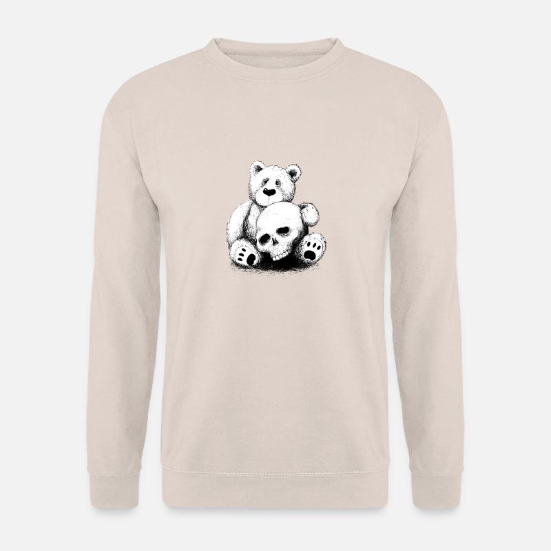 Bär mit Totenkopf - Unisex Pullover - Sand