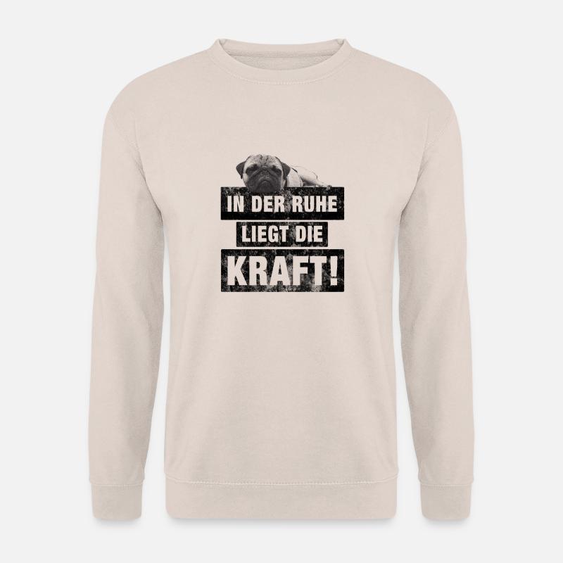 Mops Ruhe - Unisex Pullover - Sand