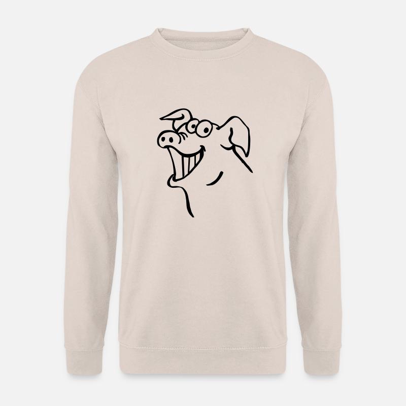 Schwein lacht - Unisex Pullover - Sand