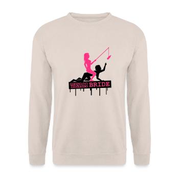 Team Bride - Unisex Pullover - Sand - Vorne - Alina (178cm) & Michal (187cm)