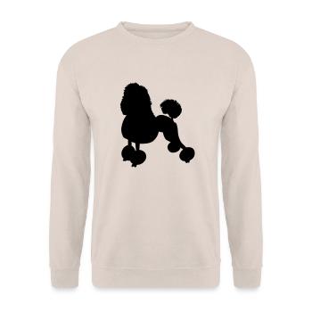 poodle - Unisex Sweatshirt - sand - Front - Alina (178cm) & Michal (187cm)